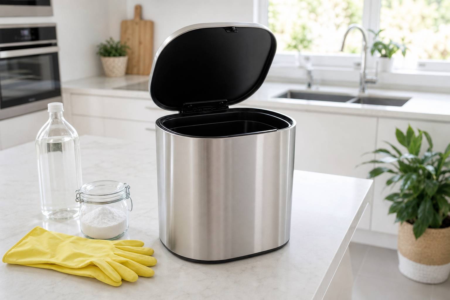 Cómo eliminar el mal olor del cubo de la basura de la cocina