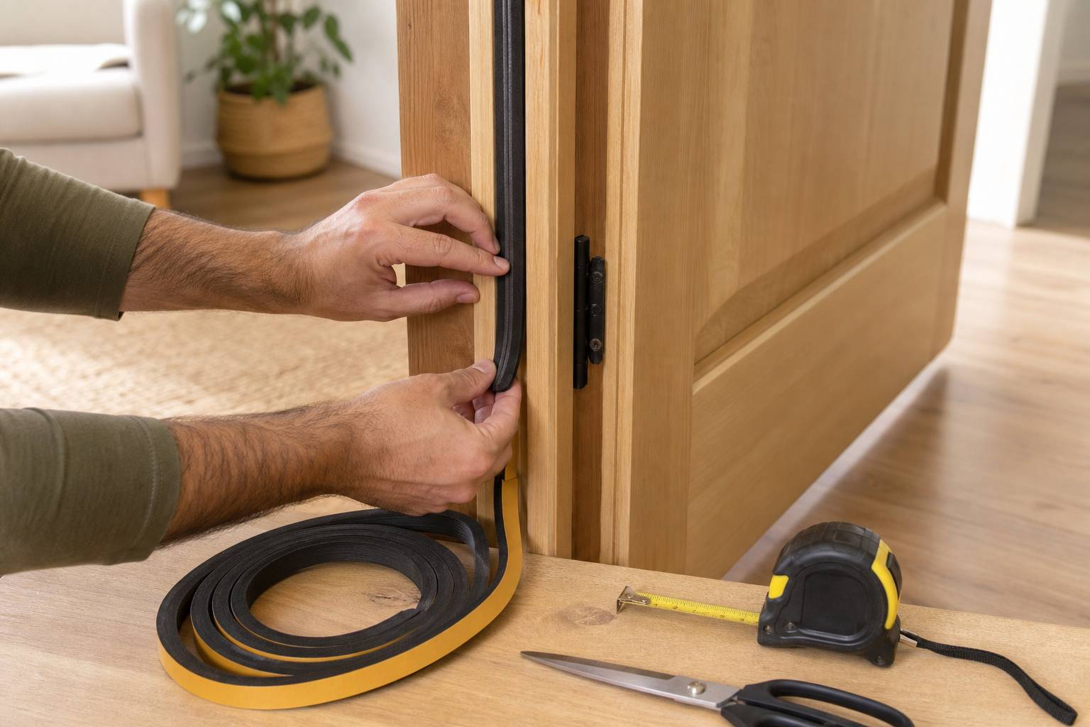 Cómo instalar burletes en puertas fácilmente