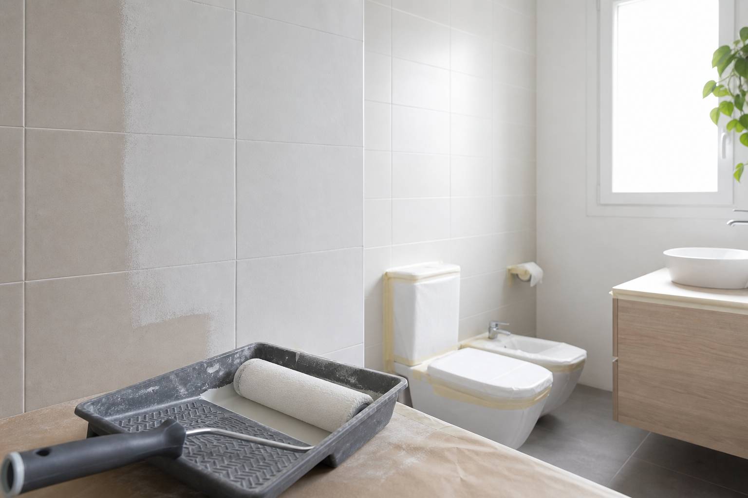 Cómo pintar azulejos del baño paso a paso